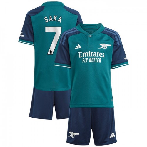 Arsenal Saka 7 Fotbollströjor Tredje 2023-24 - Barn Arsenal Saka 7 Fotbollströjor Tredje 2023-24 - Barn